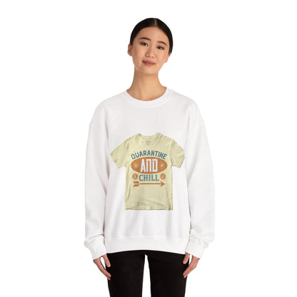 quarantine and chill — Unisex Heavy Blend Crewneck (G18000)
