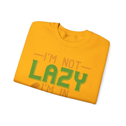 iΓÇÖm not lazy iΓÇÖm in quarantine-01 — Unisex Heavy Blend Crewneck (G18000)
