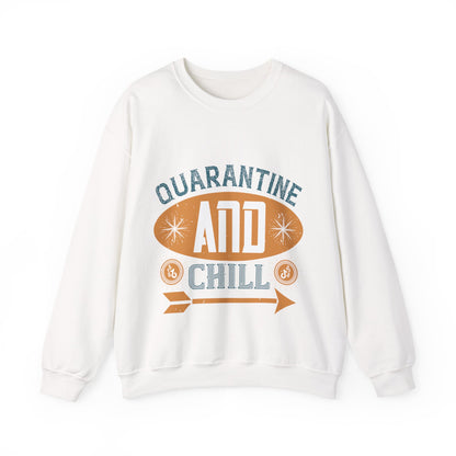quarantine and chill-011 — Unisex Heavy Blend Crewneck (G18000)