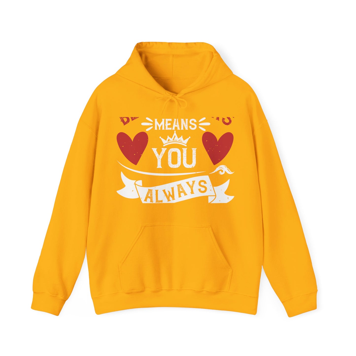 Being sisters means you always have back up-1 — Unisex Heavy Blend Hoodie (G18500)