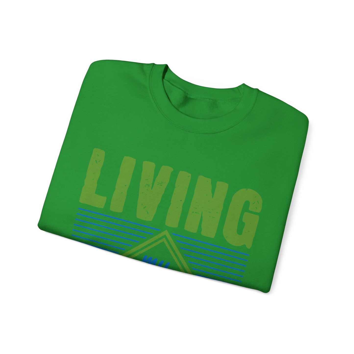 living my best quarantine-01 — Unisex Heavy Blend Crewneck (G18000)
