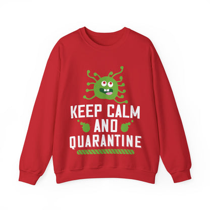keep calm and quarantine-01 — Unisex Heavy Blend Crewneck (G18000)