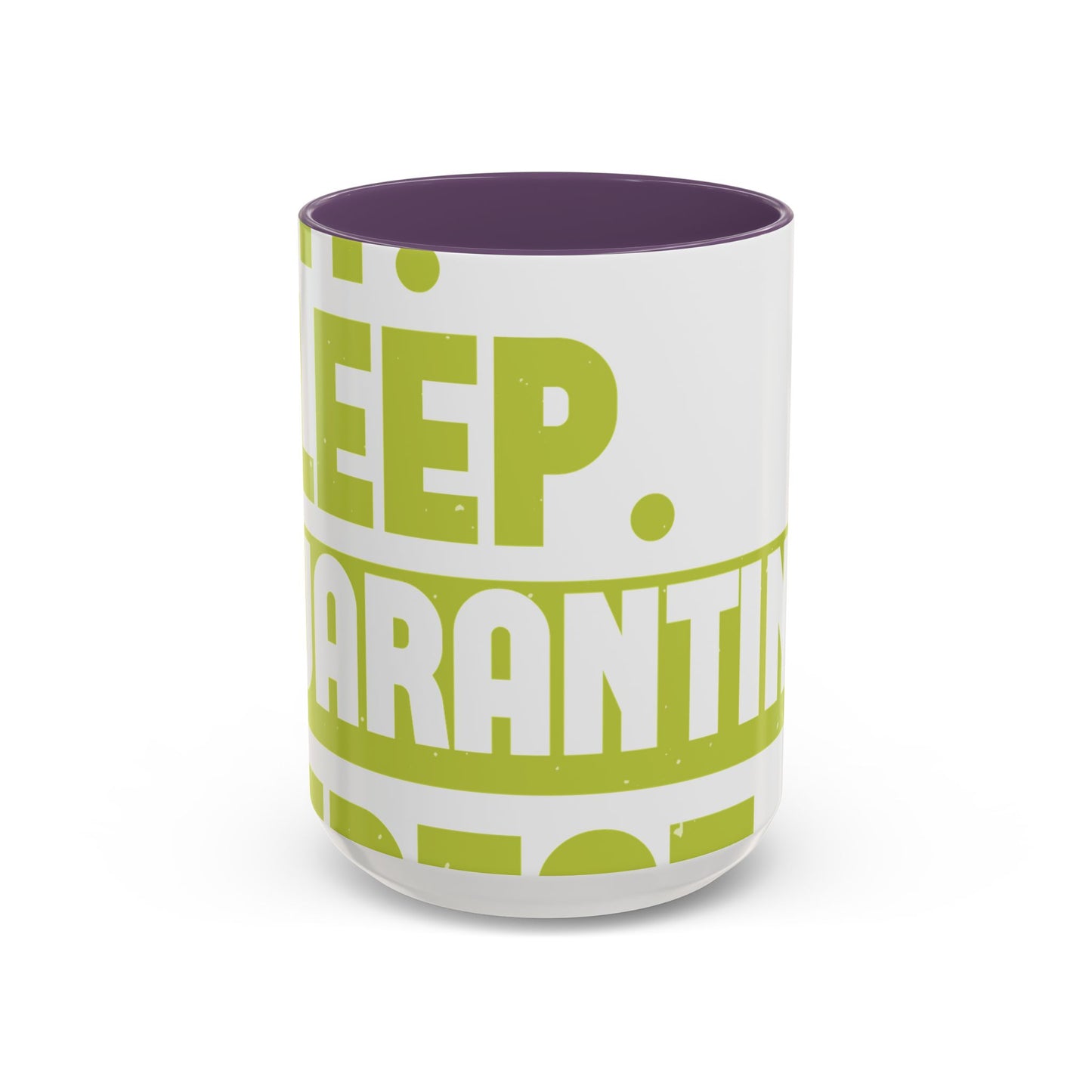 eat sleep quarantine repeat-01 — Accent Mug 11/15oz