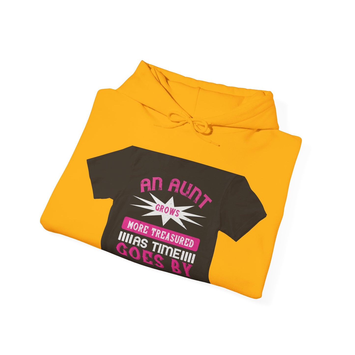 An aunt grows more treasured as time goes by — Unisex Heavy Blend Hoodie (G18500)