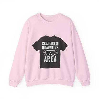 warning quarantine area — Unisex Heavy Blend Crewneck (G18000)