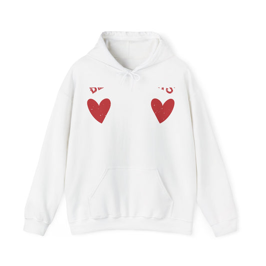 Being sisters means you always have back up-1 — Unisex Heavy Blend Hoodie (G18500)