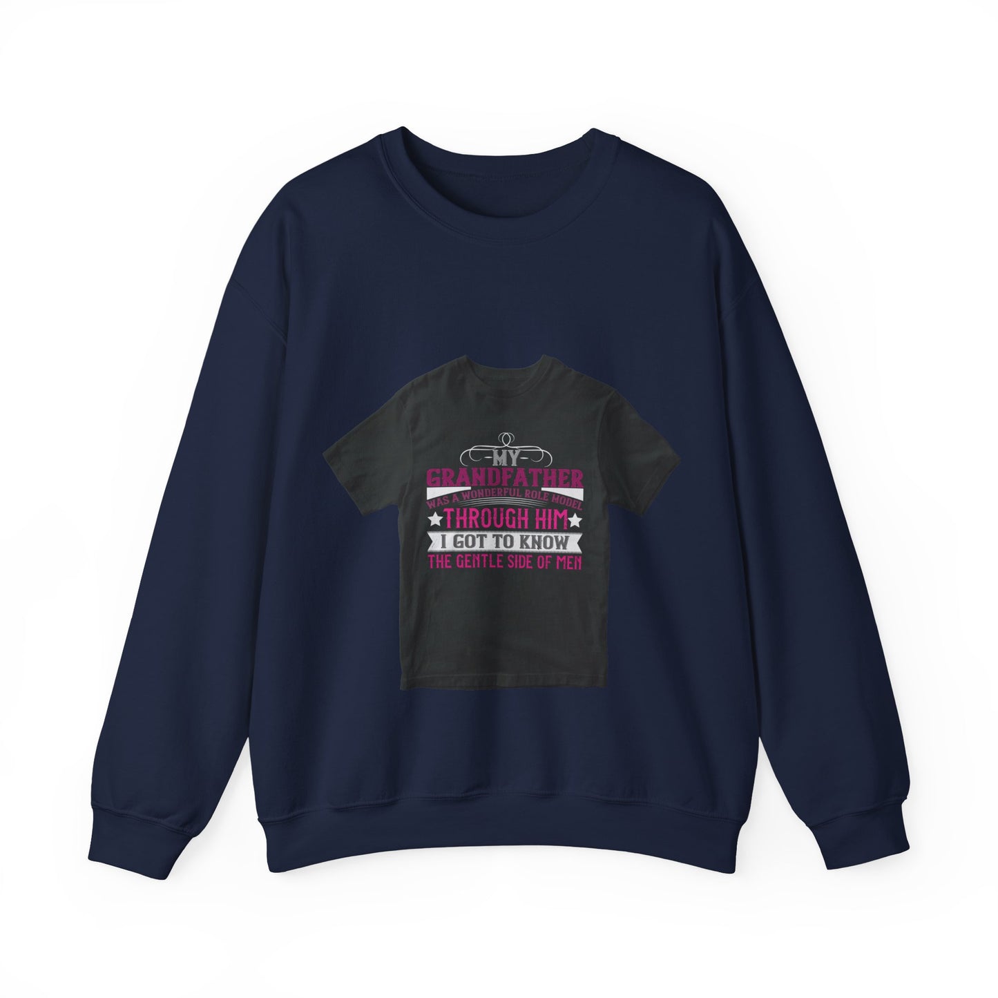 My grandfather was a wonderful role model-01 — Unisex Heavy Blend Crewneck (G18000)