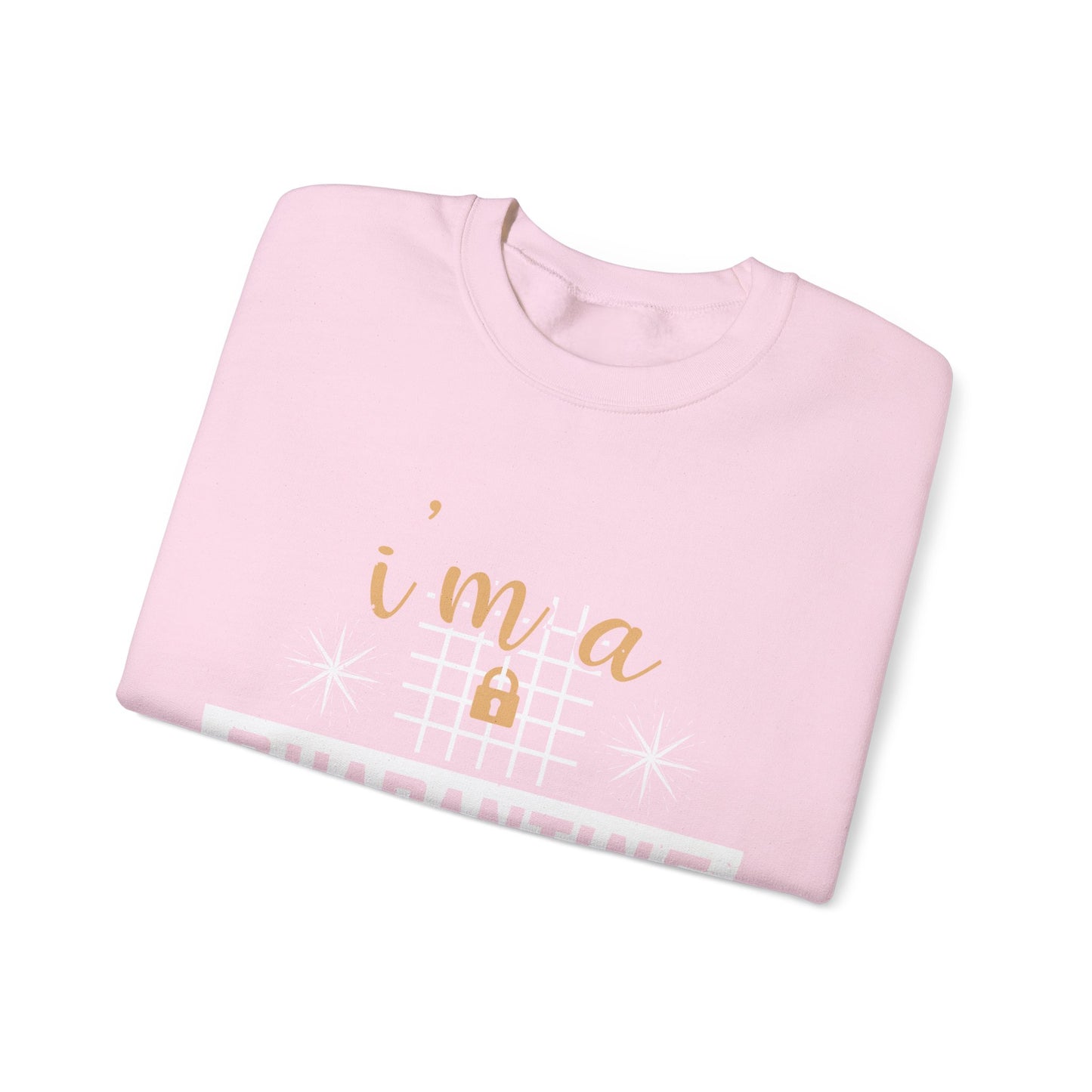 iΓÇÖm quarantine baby-01 — Unisex Heavy Blend Crewneck (G18000)
