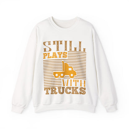 Still Plays With Trucks (2) — Unisex Heavy Blend Crewneck (G18000)
