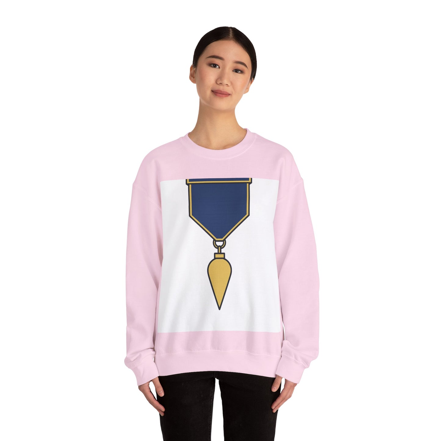 Junior Warden -JW - white bg — Unisex Heavy Blend Crewneck (G18000)