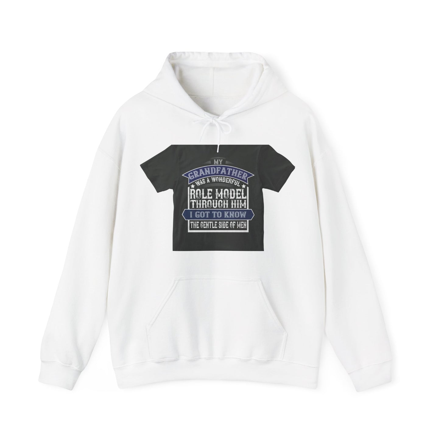 My grandfather was a wonderful role model-02 — Unisex Heavy Blend Hoodie (G18500)
