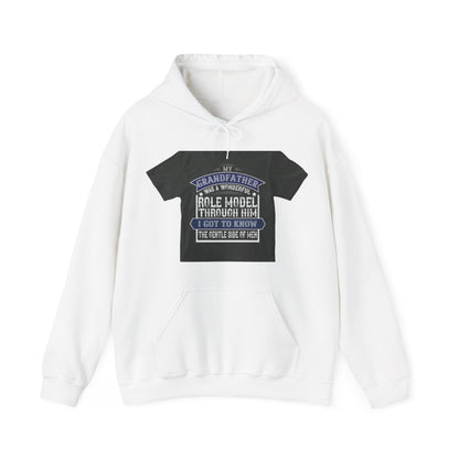 My grandfather was a wonderful role model-02 — Unisex Heavy Blend Hoodie (G18500)