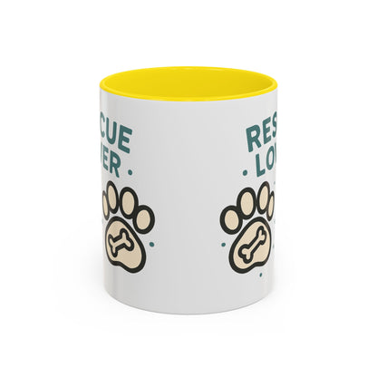 Rescue Lover Coffee Mug, Pet Owner Gift, Animal Rescue Merchandise, Dog Lover Cup, Rescue Pet Appreciation