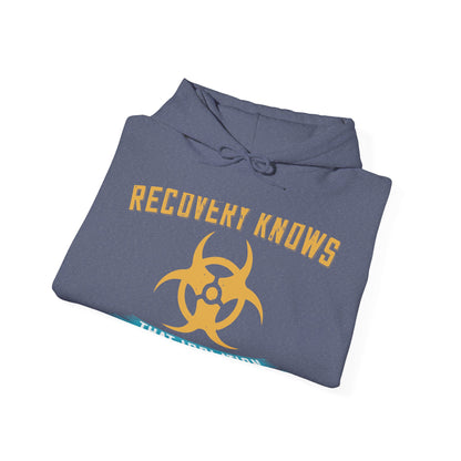 Anyone in recovery knows that isolation is the biggest enemy-01 — Unisex Heavy Blend Hoodie (G18500)