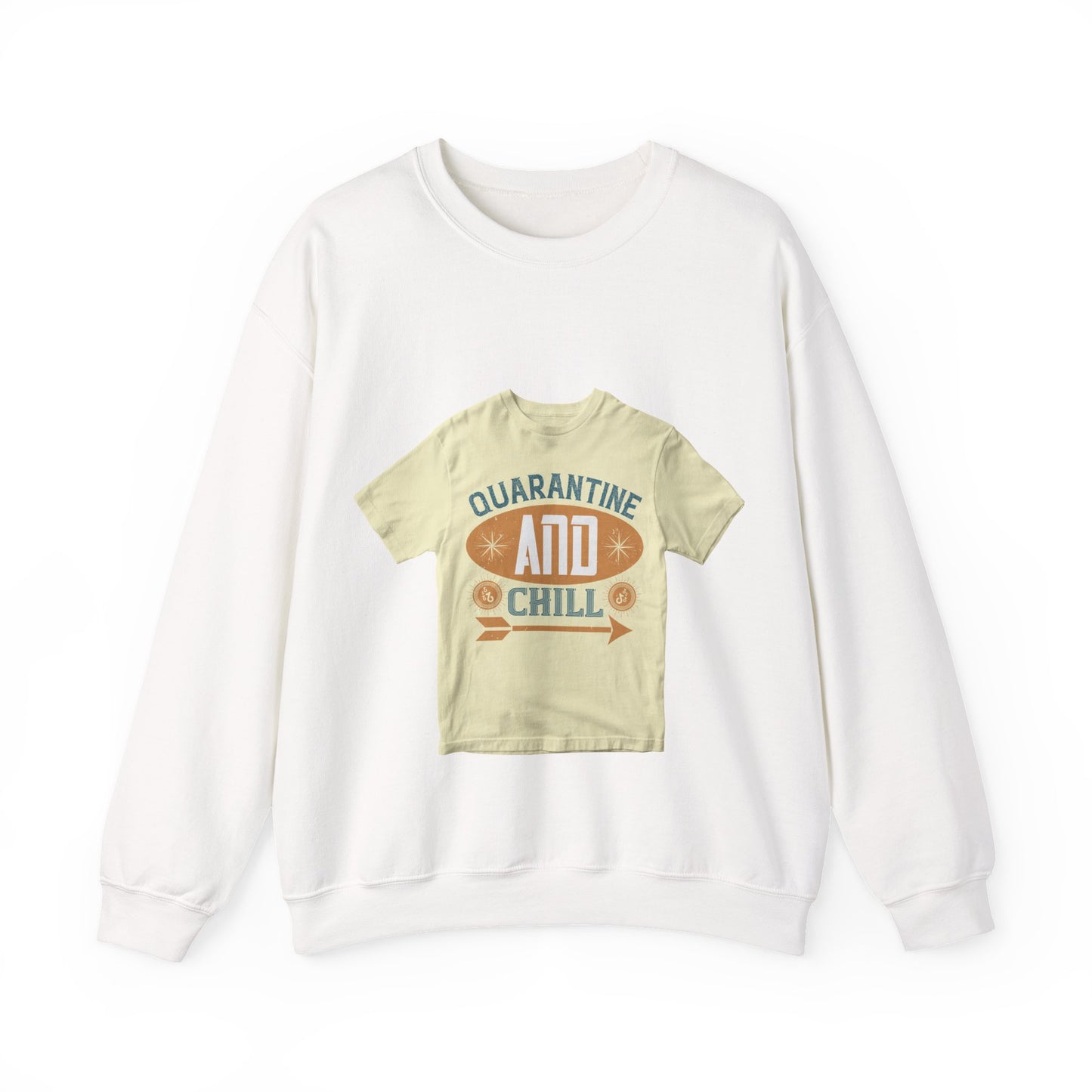 quarantine and chill — Unisex Heavy Blend Crewneck (G18000)