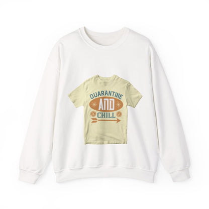 quarantine and chill — Unisex Heavy Blend Crewneck (G18000)