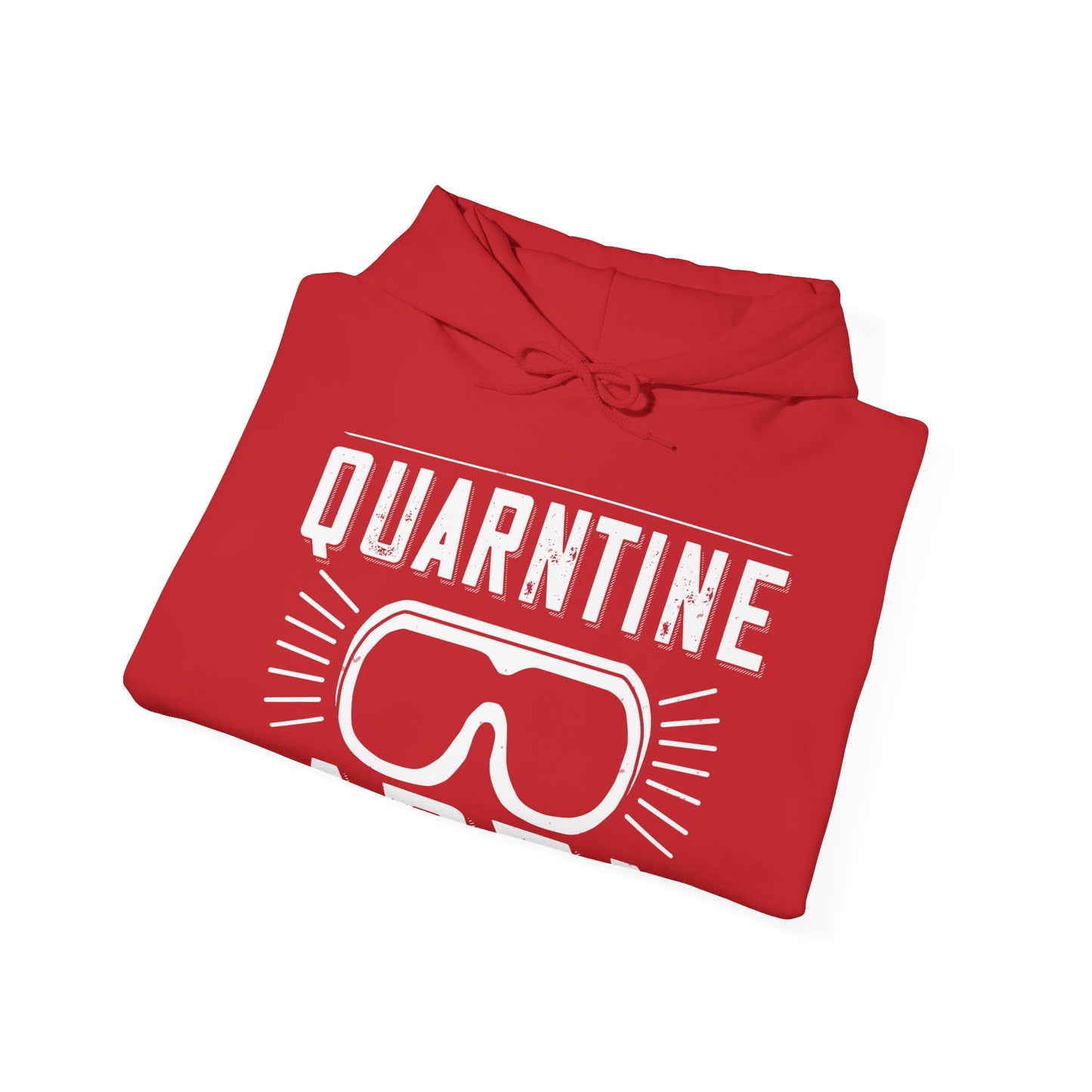 warning quarantine area-01 — Unisex Heavy Blend Hoodie (G18500)