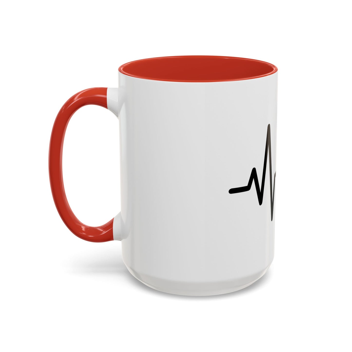 Stock Market Heartbeat Accent Coffee Mug (11, 15oz), Financial Market Trader Gift, Wall Street Investor Mug, Stock Market