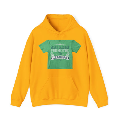Great dads get promoted to grandpa-02 — Unisex Heavy Blend Hoodie (G18500)