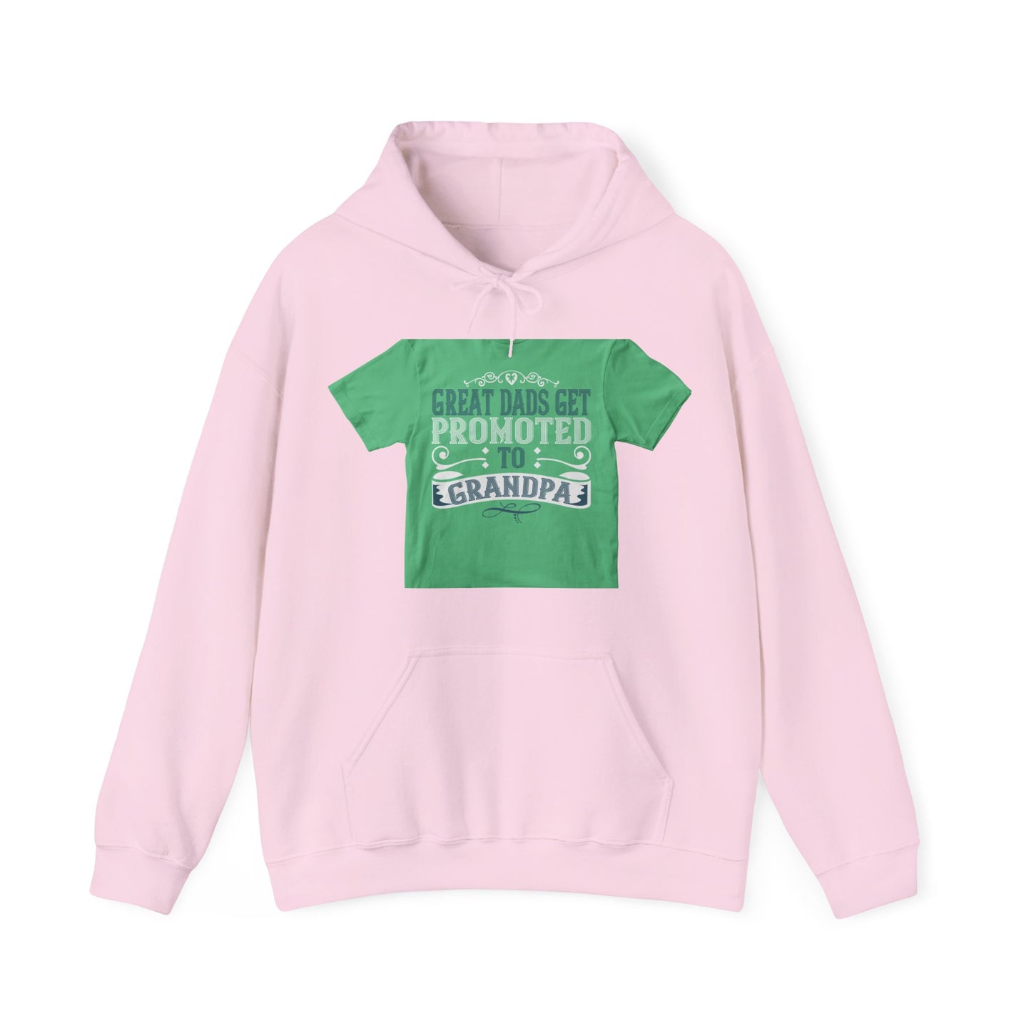 Great dads get promoted to grandpa-02 — Unisex Heavy Blend Hoodie (G18500)