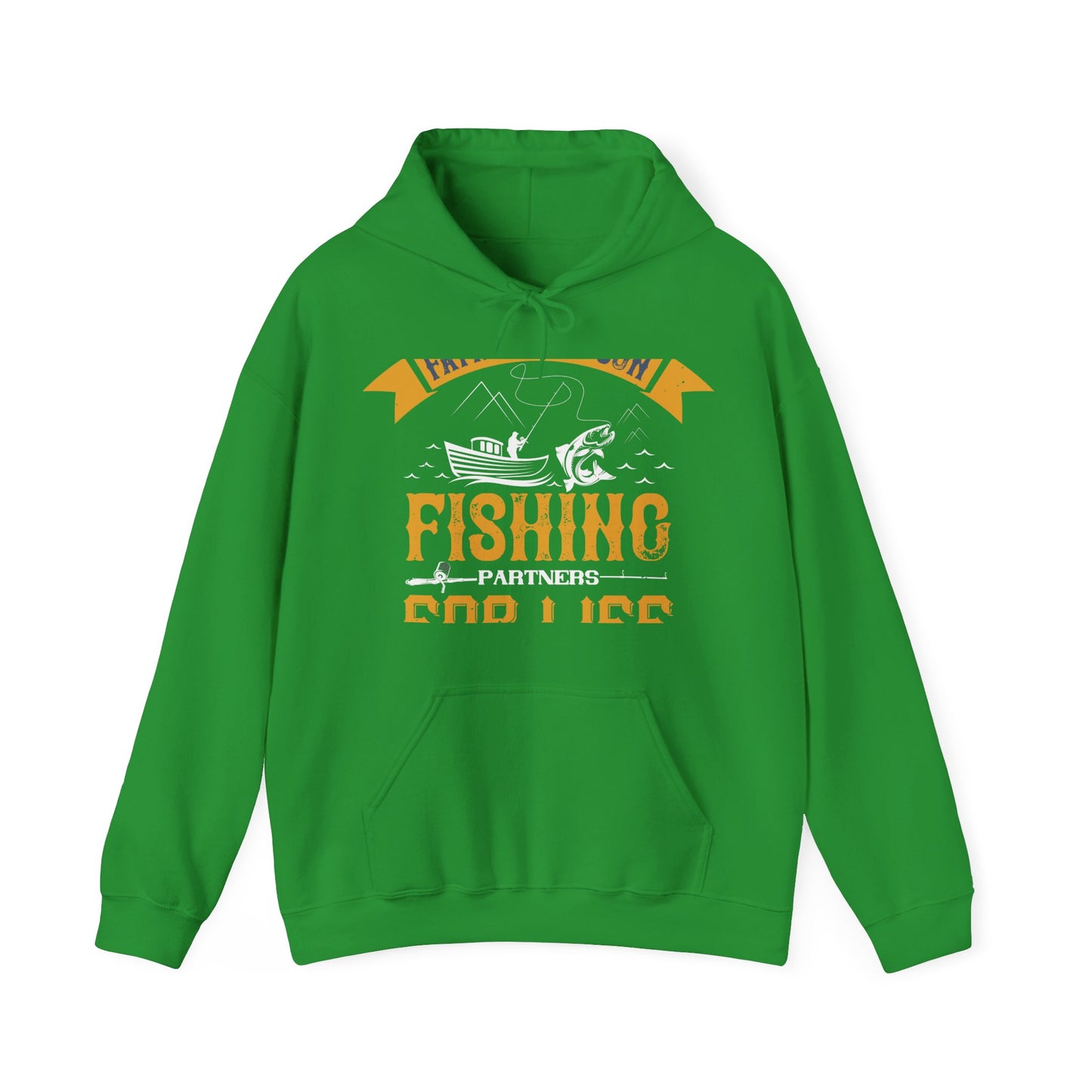 father and son fishing partners  for life-01 — Unisex Heavy Blend Hoodie (G18500)
