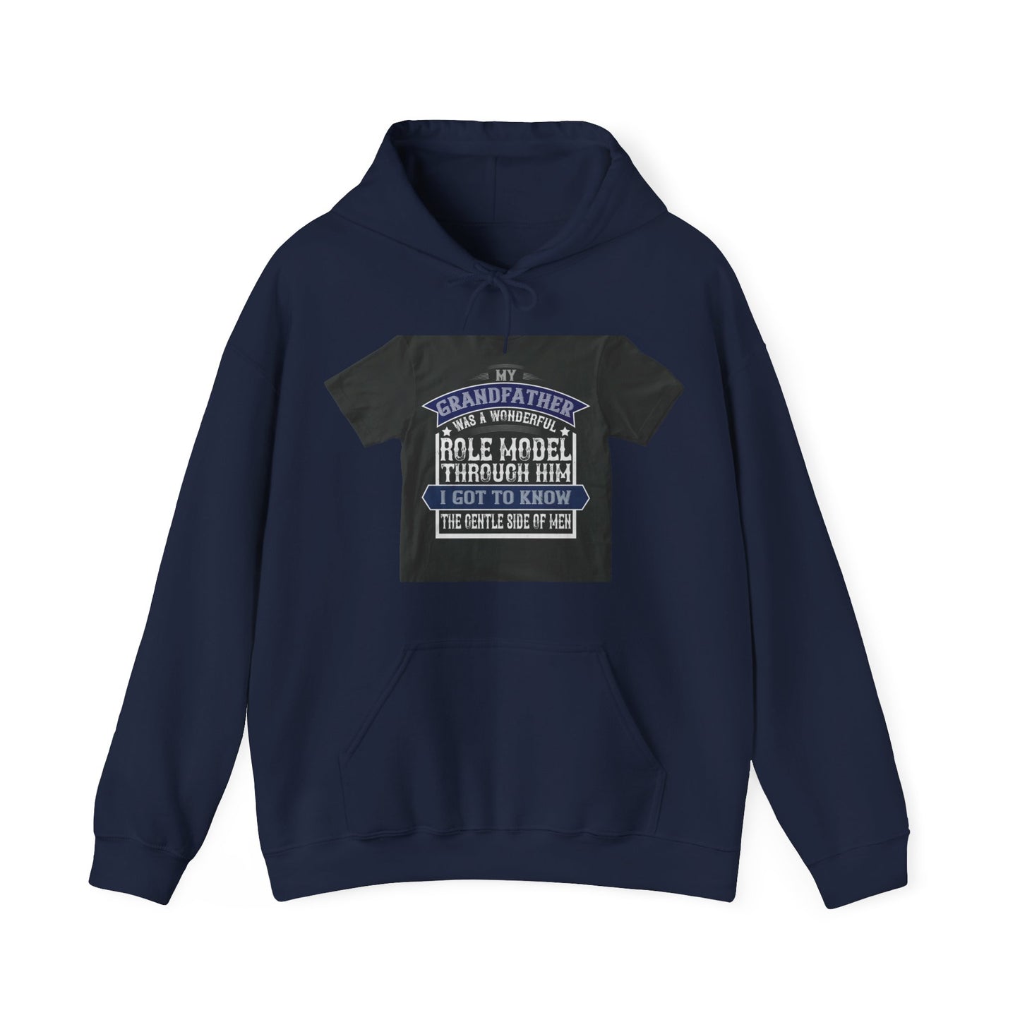 My grandfather was a wonderful role model-02 — Unisex Heavy Blend Hoodie (G18500)