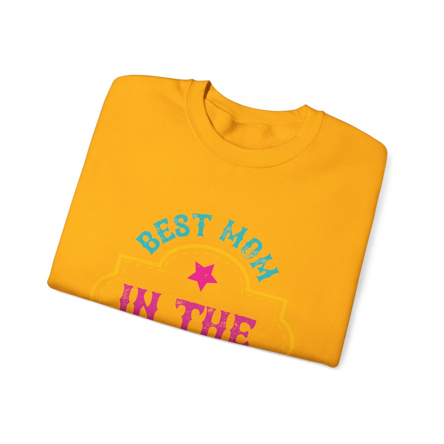 best mom in the galaxy-01 — Unisex Heavy Blend Crewneck (G18000)