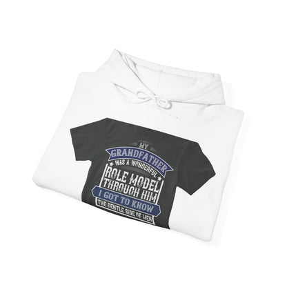 My grandfather was a wonderful role model-02 — Unisex Heavy Blend Hoodie (G18500)