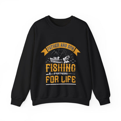 father and son fishing partners  for life-01 — Unisex Heavy Blend Crewneck (G18000)