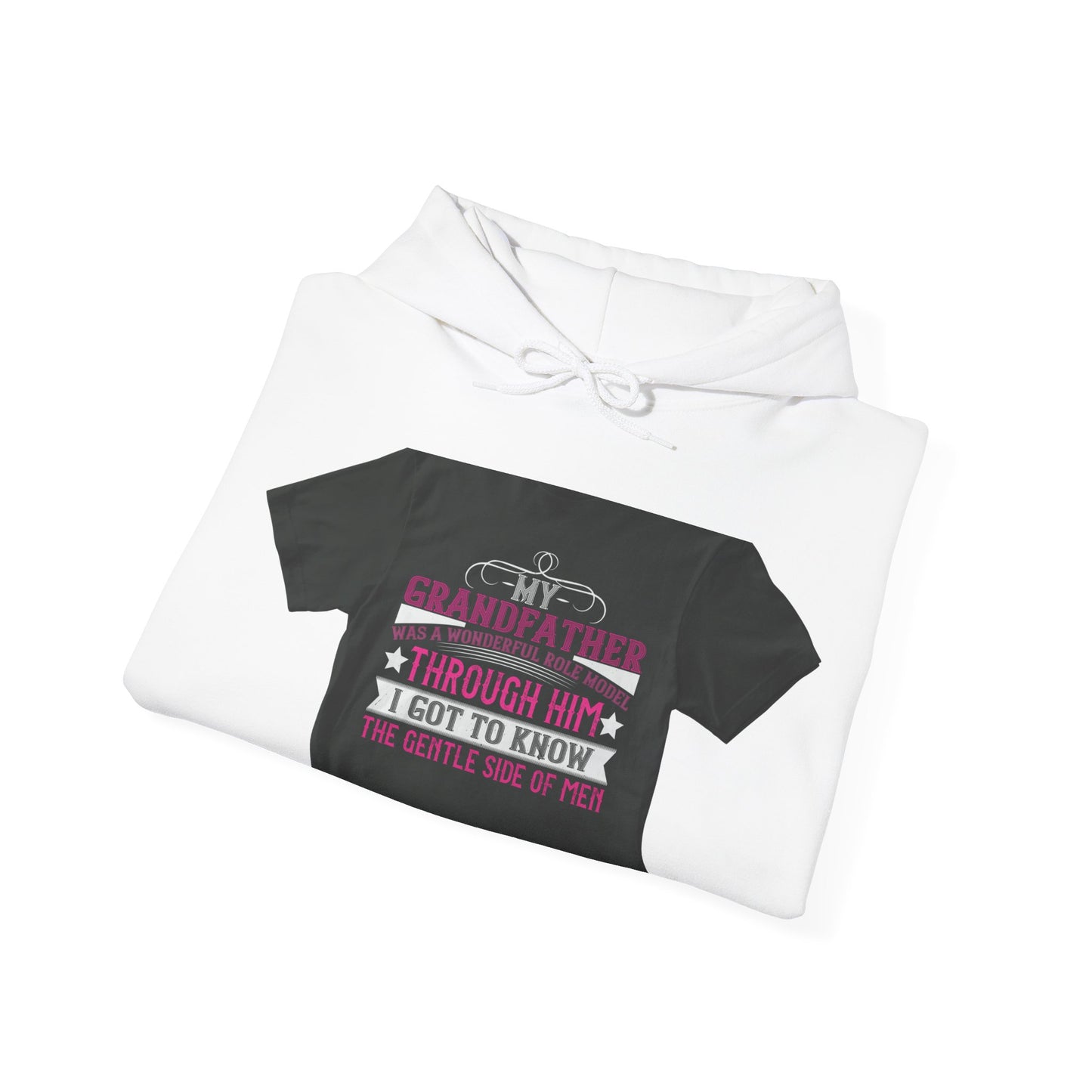 My grandfather was a wonderful role model-01 — Unisex Heavy Blend Hoodie (G18500)