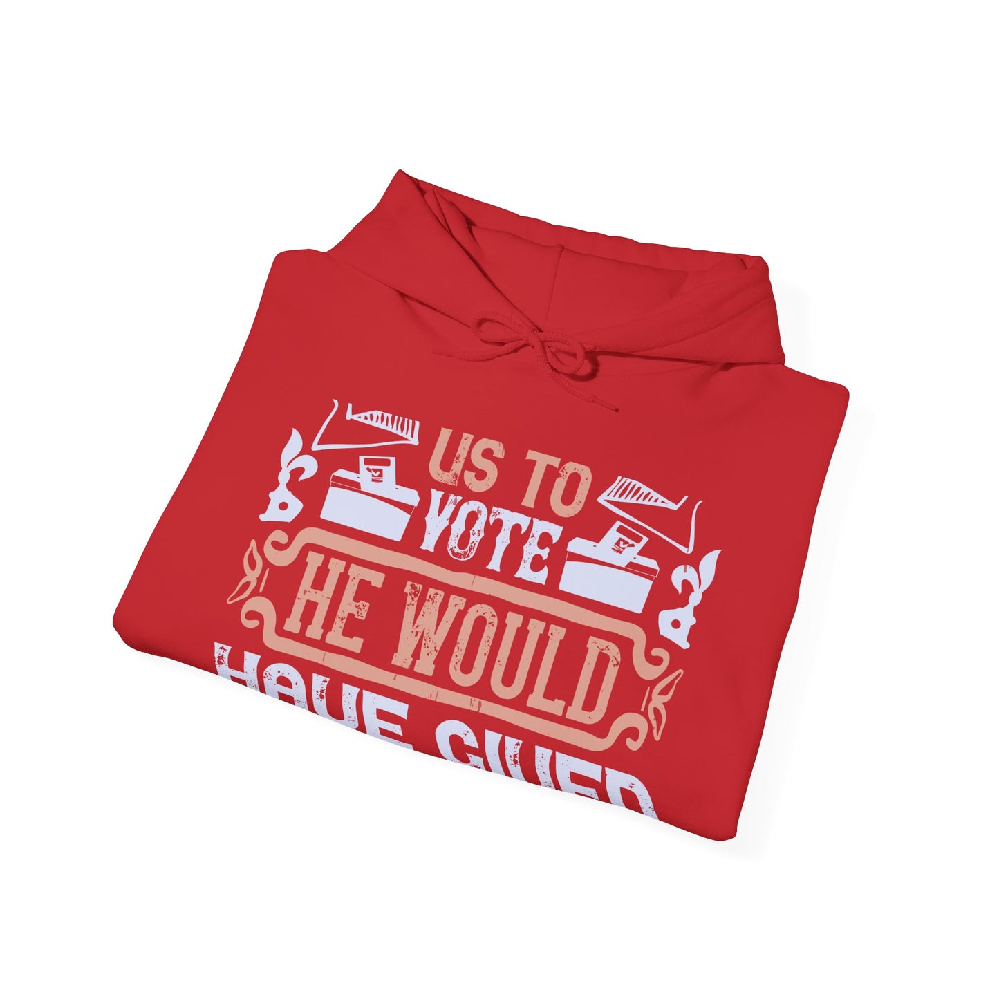 If God wanted us to vote, he would have given us candidates-01 — Unisex Heavy Blend Hoodie (G18500)