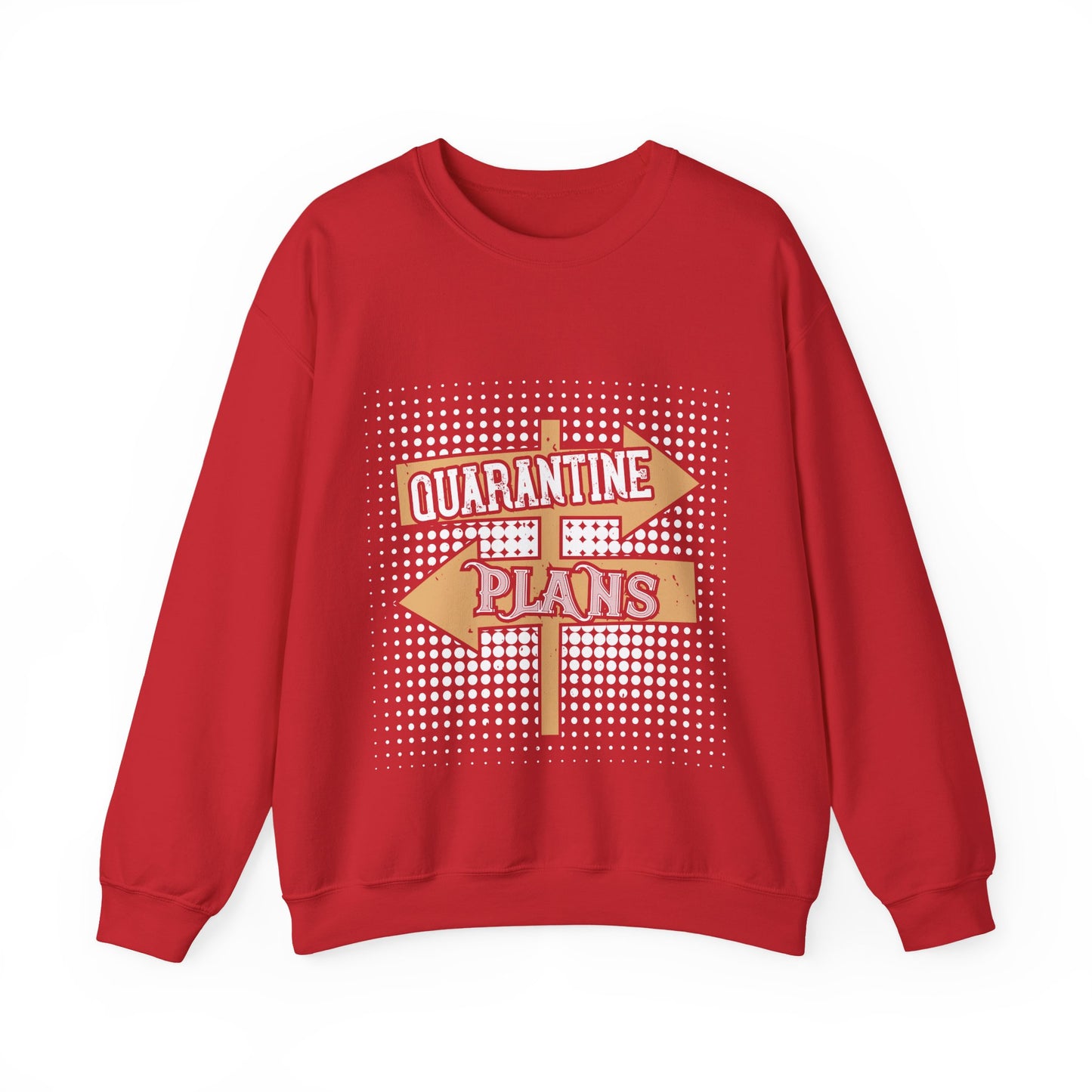 quarantine plans-01 — Unisex Heavy Blend Crewneck (G18000)