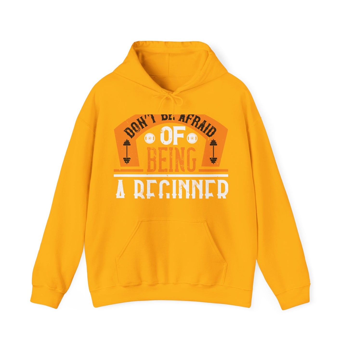 DonΓÇÖt be afraid of being a beginner-01 — Unisex Heavy Blend Hoodie (G18500)