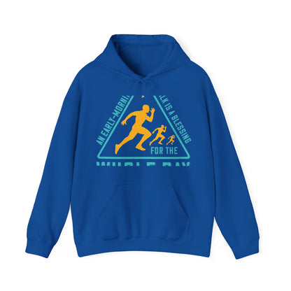 An early-morning walk is a blessing for the whole day-01 — Unisex Heavy Blend Hoodie (G18500)