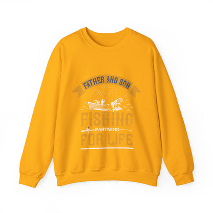 father and son fishing partners  for life-01 — Unisex Heavy Blend Crewneck (G18000)