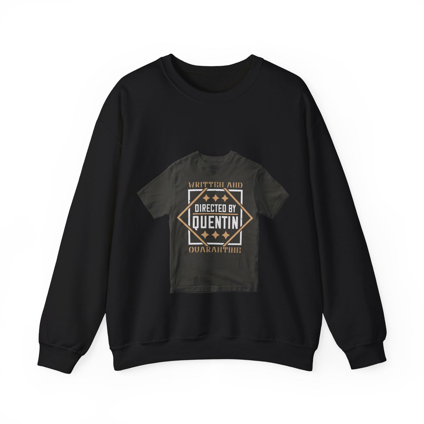 written and directed by quentin quarantine — Unisex Heavy Blend Crewneck (G18000)
