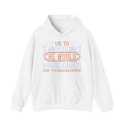 If God wanted us to vote, he would have given us candidates-01 — Unisex Heavy Blend Hoodie (G18500)