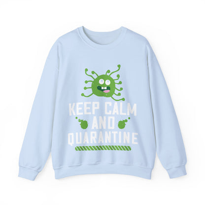 keep calm and quarantine-01 — Unisex Heavy Blend Crewneck (G18000)