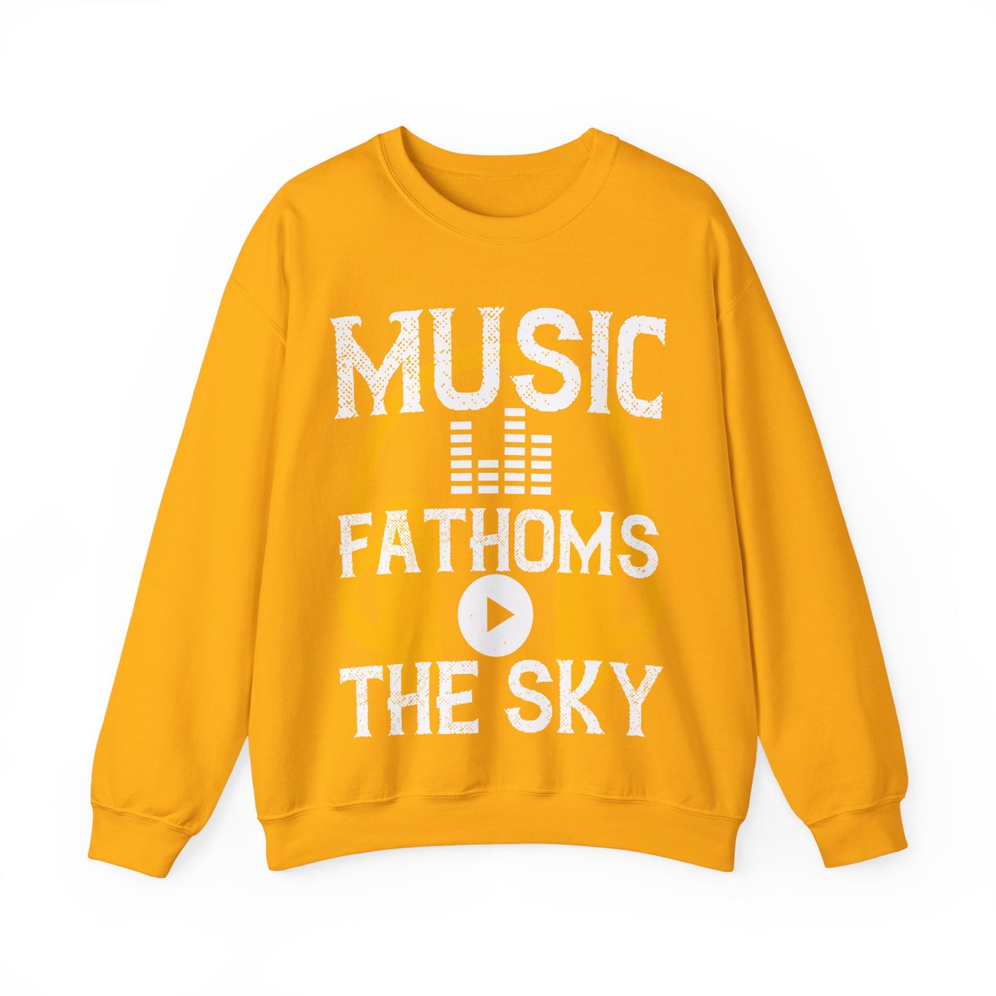 Music Fathoms The Sky-01 — Unisex Heavy Blend Crewneck (G18000)