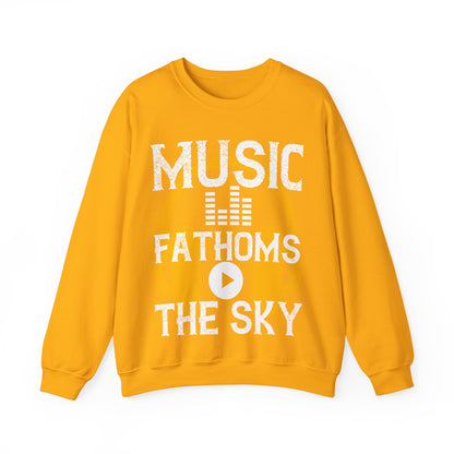 Music Fathoms The Sky-01 — Unisex Heavy Blend Crewneck (G18000)