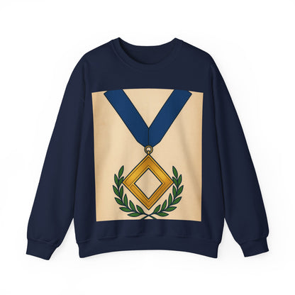Worshipful master jewel Square — Unisex Heavy Blend Crewneck (G18000)