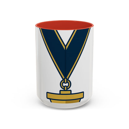 Junior Warden JW-- the plumb — Accent Mug 11/15oz