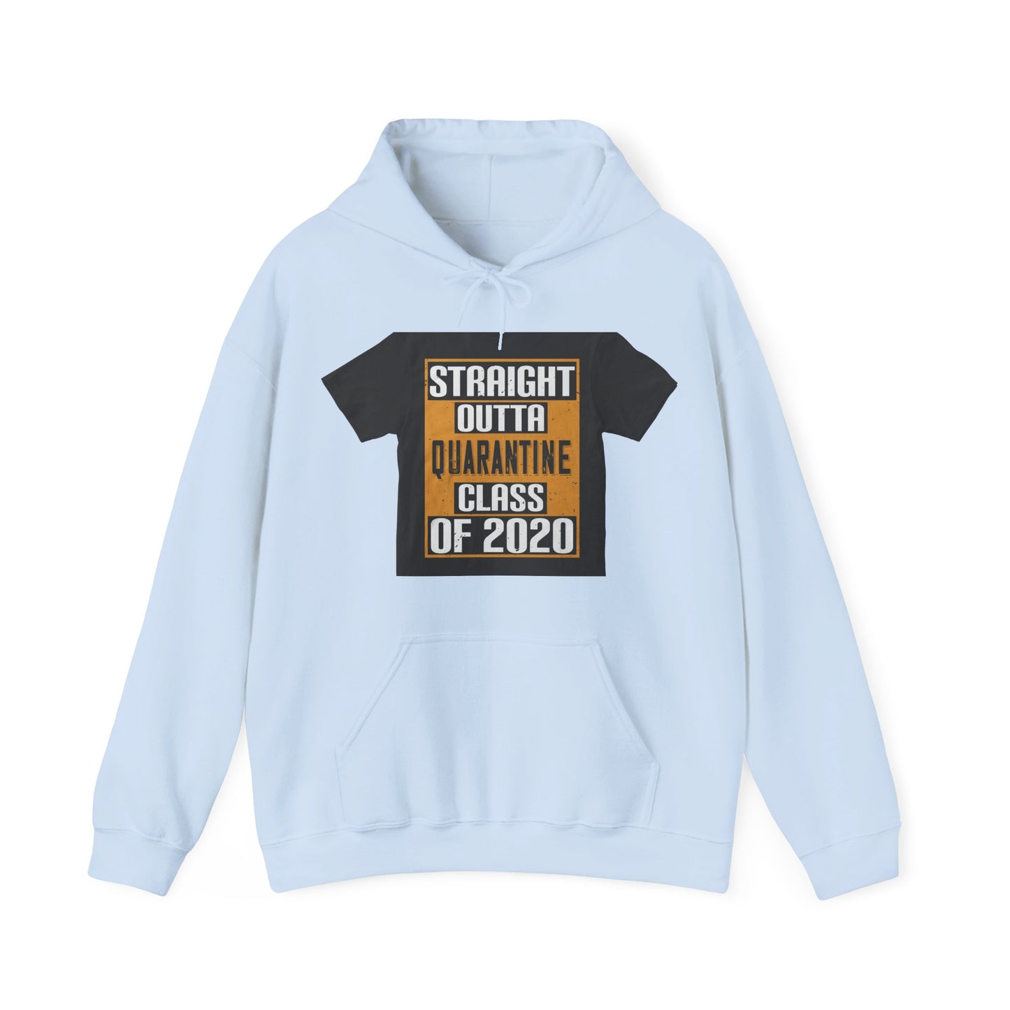 straight outta quarantine class of 2020 — Unisex Heavy Blend Hoodie (G18500)