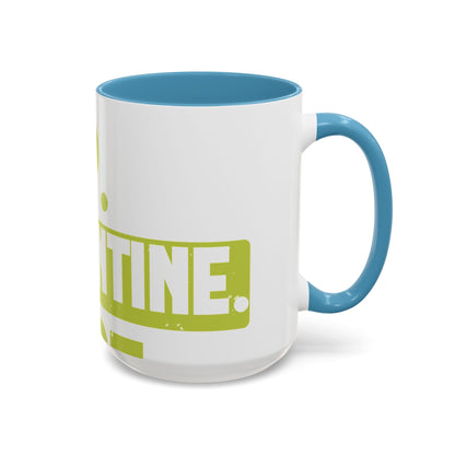 eat sleep quarantine repeat-01 — Accent Mug 11/15oz