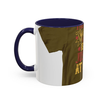 The easiest way to become a superhero is NOW! Just Stay At Home — Accent Mug 11/15oz