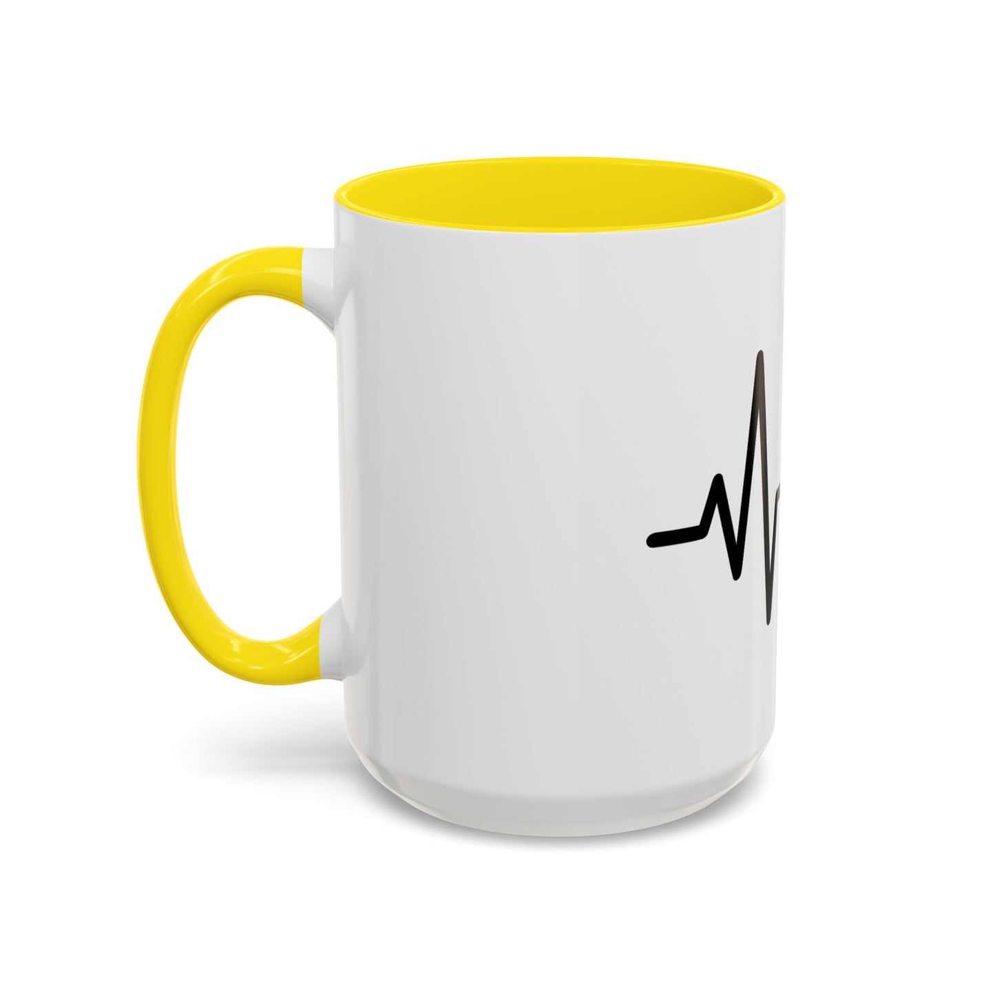 Stock Market Heartbeat Accent Coffee Mug (11, 15oz), Financial Market Trader Gift, Wall Street Investor Mug, Stock Market
