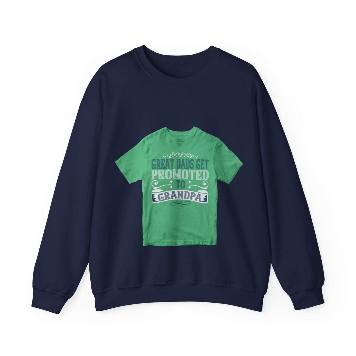 Great dads get promoted to grandpa-02 — Unisex Heavy Blend Crewneck (G18000)