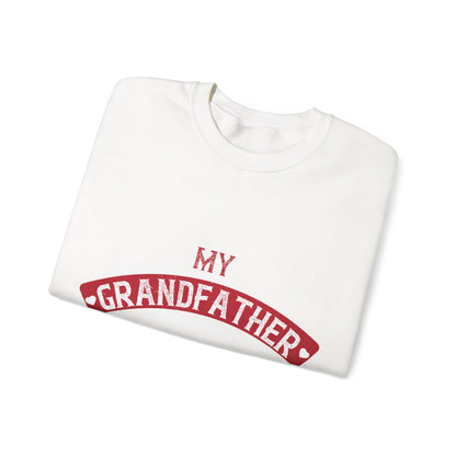 My grandfather always said that living is like licking honey off a thorn-01 — Unisex Heavy Blend Crewneck (G18000)