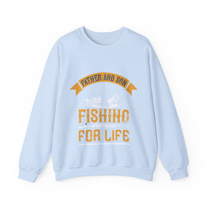 father and son fishing partners  for life-01 — Unisex Heavy Blend Crewneck (G18000)
