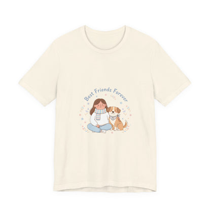 Best Friends Forever Tee | Pet Owner Matching, Paw Print Design